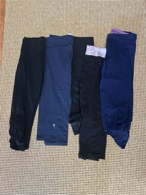 Ivivva Girls Cropped Leggings Lot of 5 size 12